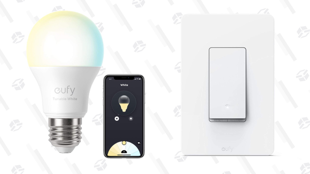 Eufy Smart Tunable Light Bulb 2.0 | $16 | AmazonEufy Smart Light Switch | $18 | Amazon